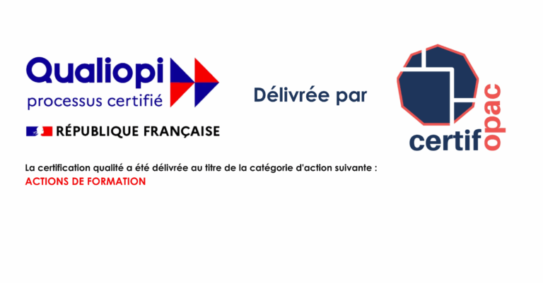 Certification Qualiopi - Organisme certifié par CERTIFOPAC