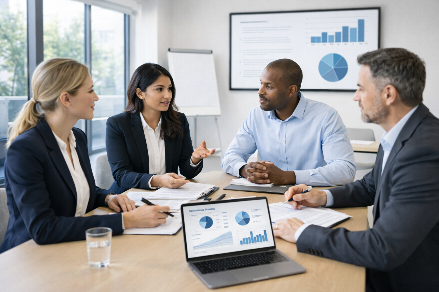 Session de formation professionnelle dans un espace moderne